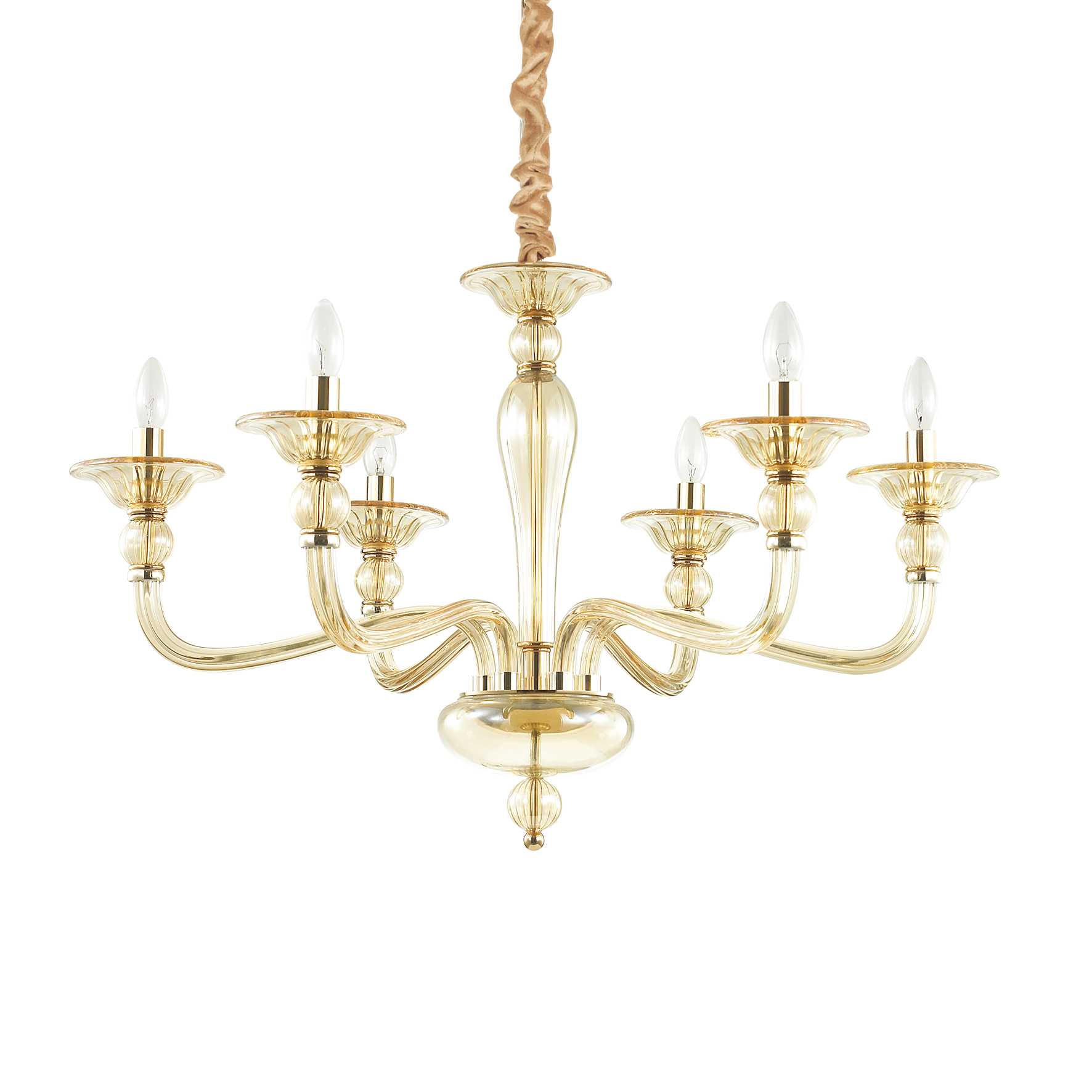 Люстра Ideal Lux Danieli SP6 Ambra 159942