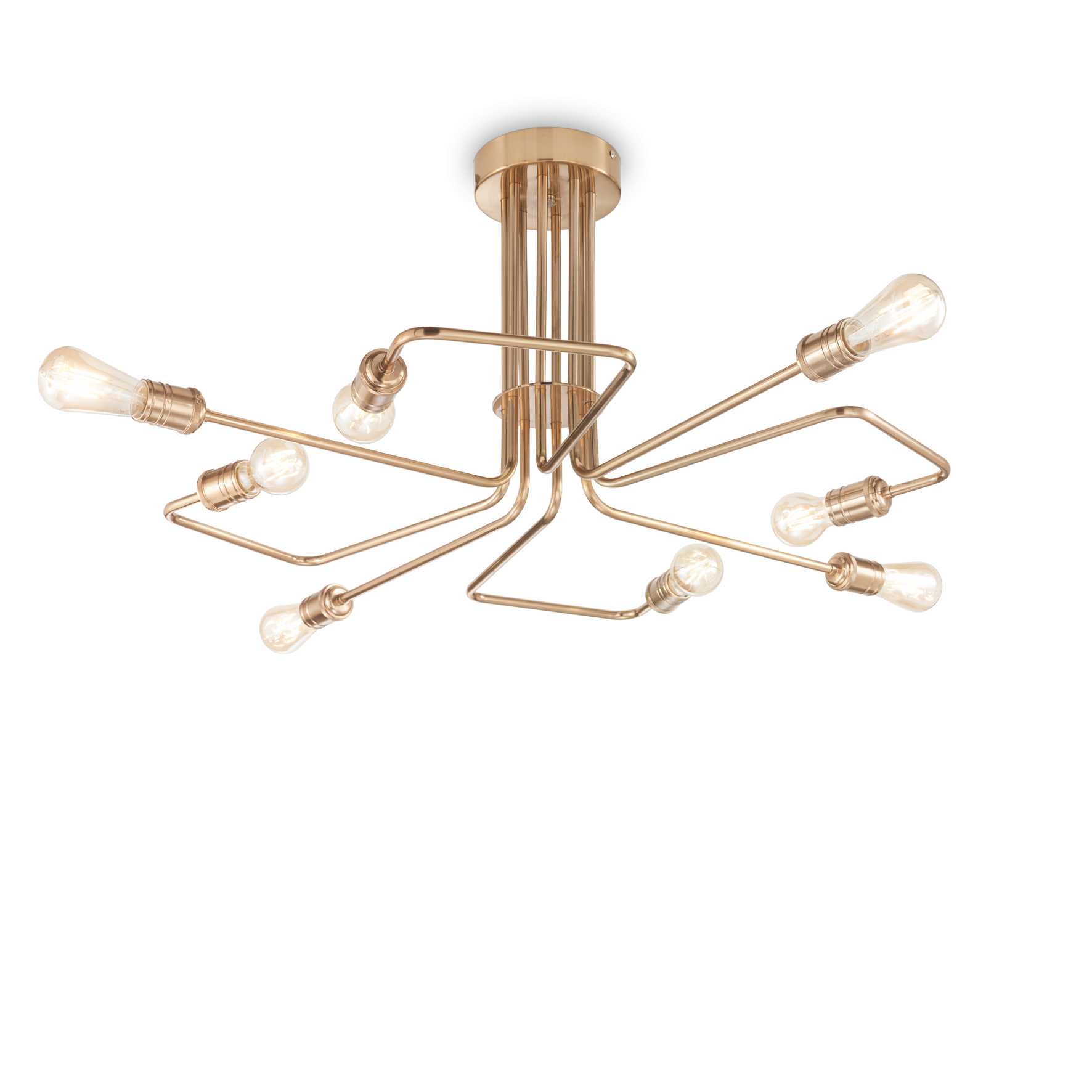 Потолочная люстра Ideal Lux Triumph PL8 Ottone 160313