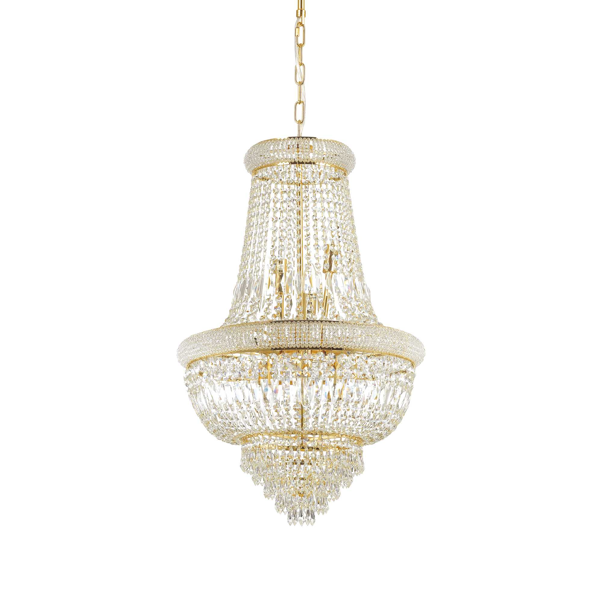 Подвесная люстра Ideal Lux Dubai SP10 Ottone 207216