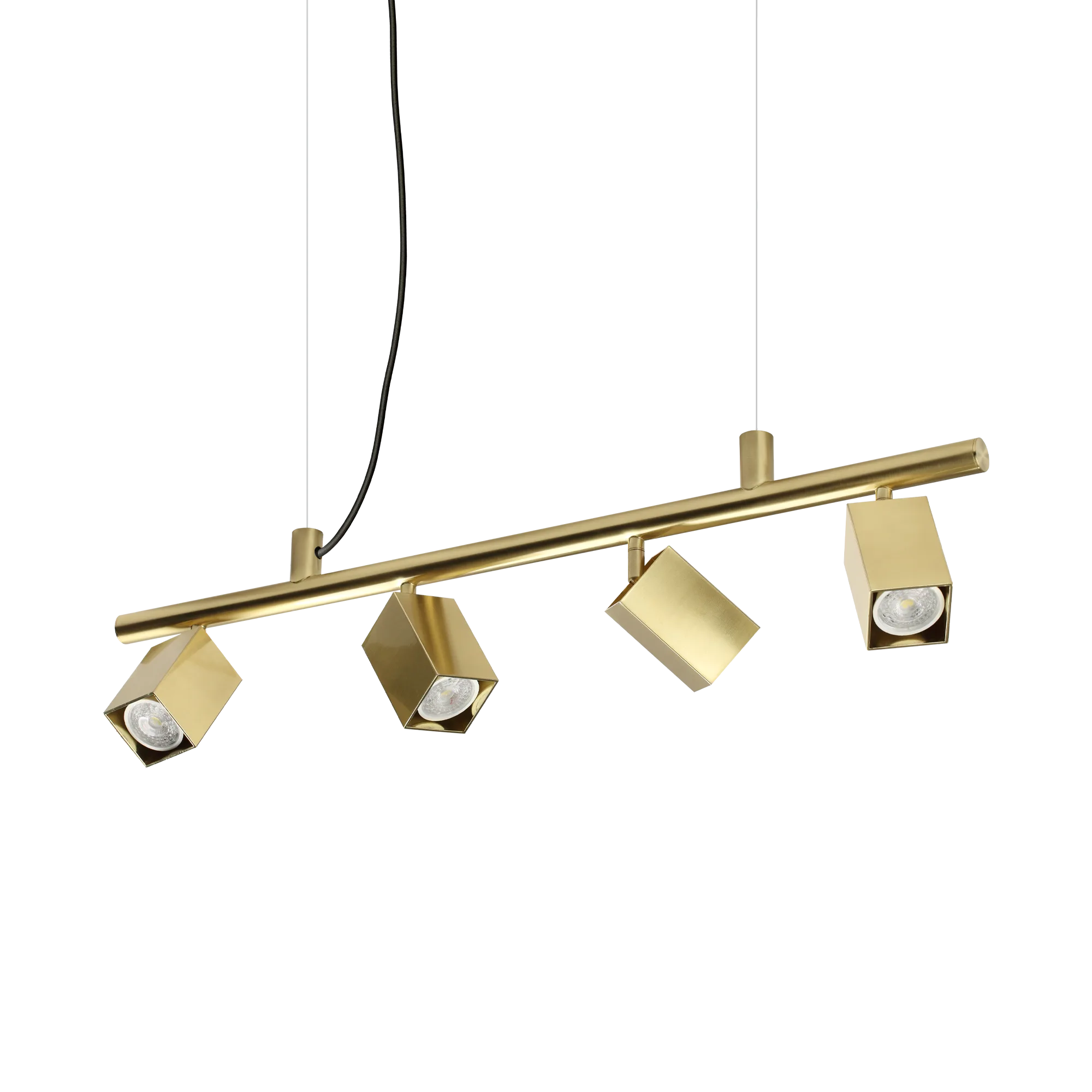 Подвесной светильник Ideal Lux DYNAMITE SP4 SQUARE OTTONE 371399